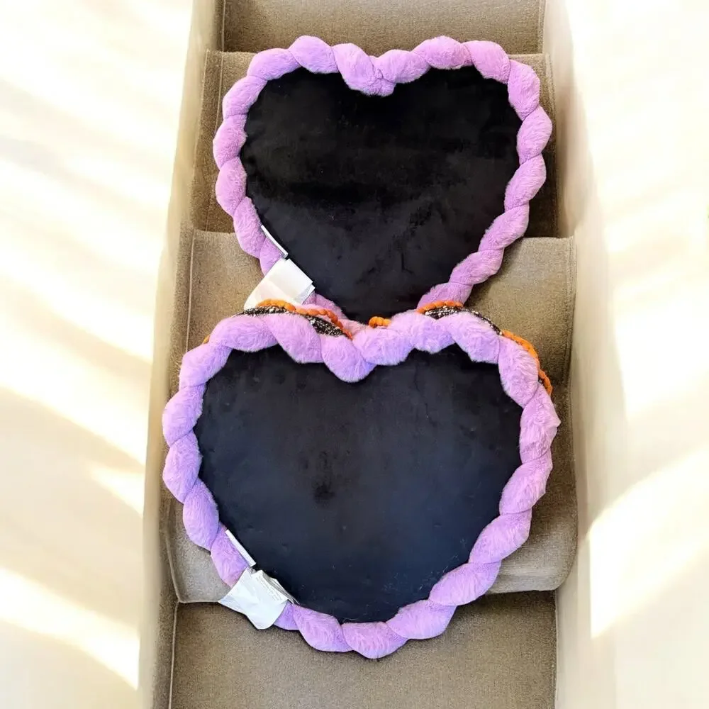Set of 2 Cupcakes and‎ Cashmere Dead Inside Heart Decorative Throw Pillow Gothic